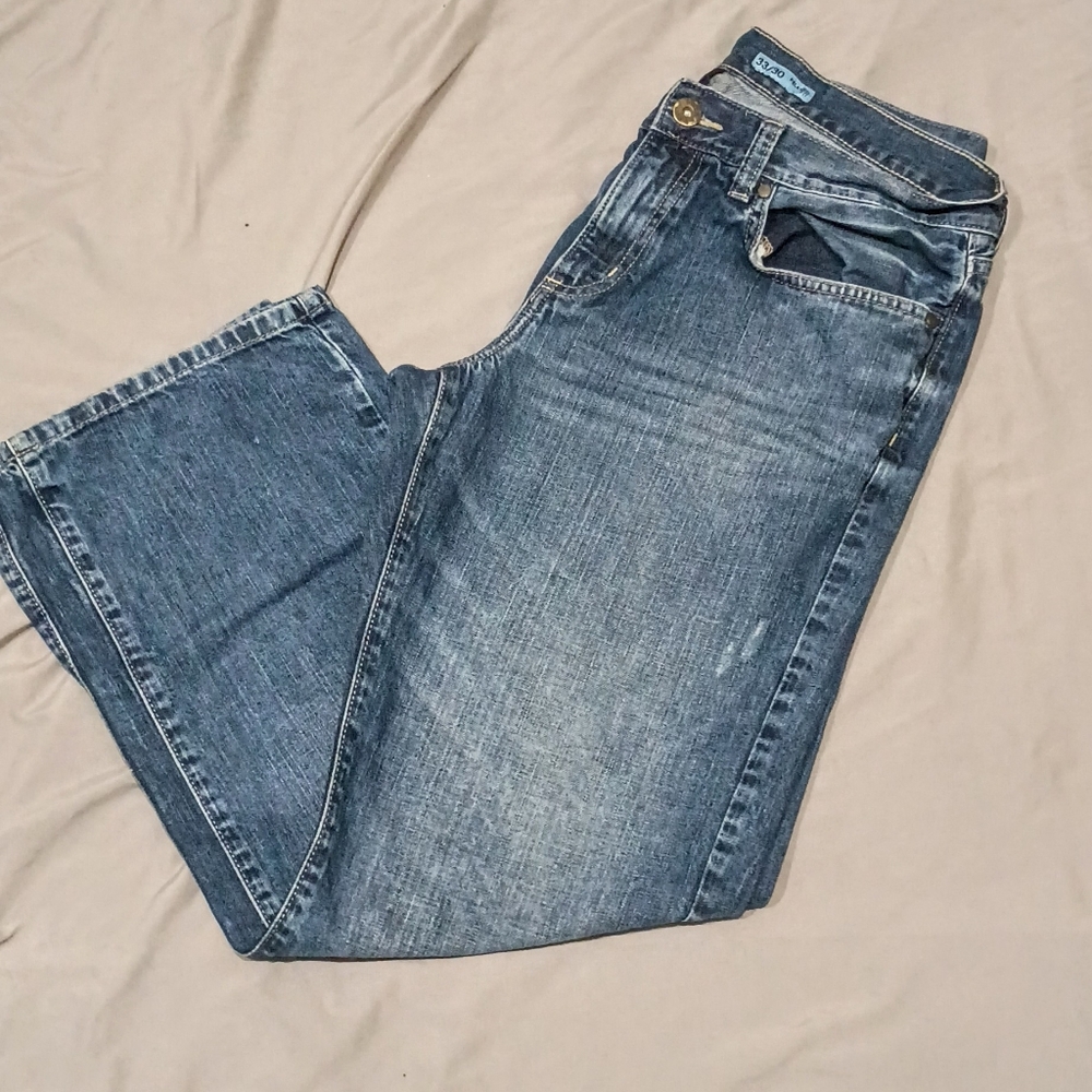 Apt 9 Men's Denim 33x30 Relaxed Fit Jeans Dark Wash Straight Leg 100% Cotton Y2k